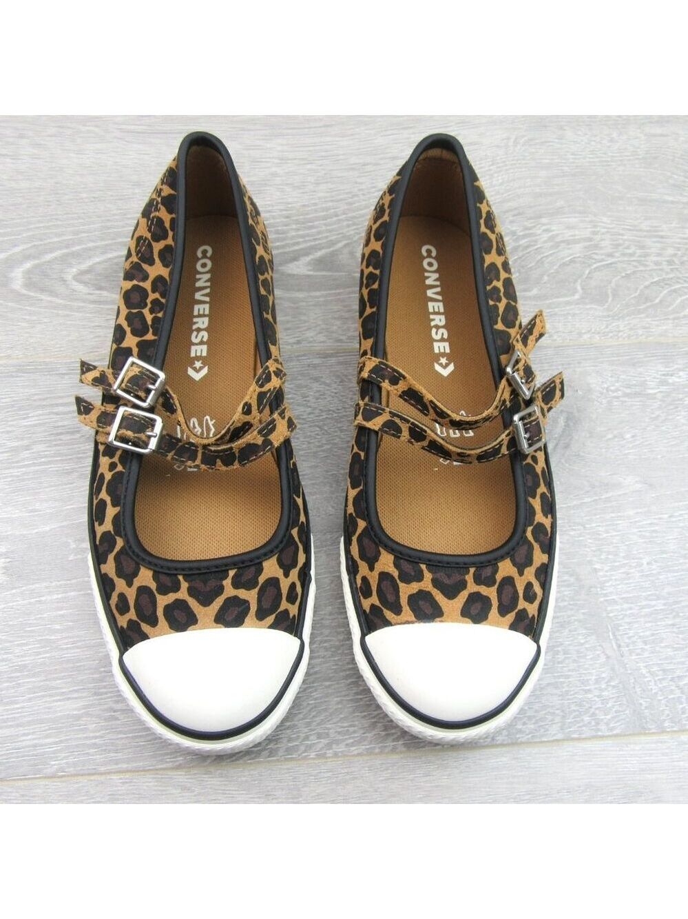 Converse CTAS OX Dainty Jane Leopard Women's Size 9.5 Shoes NEW - Picture 6 of 13